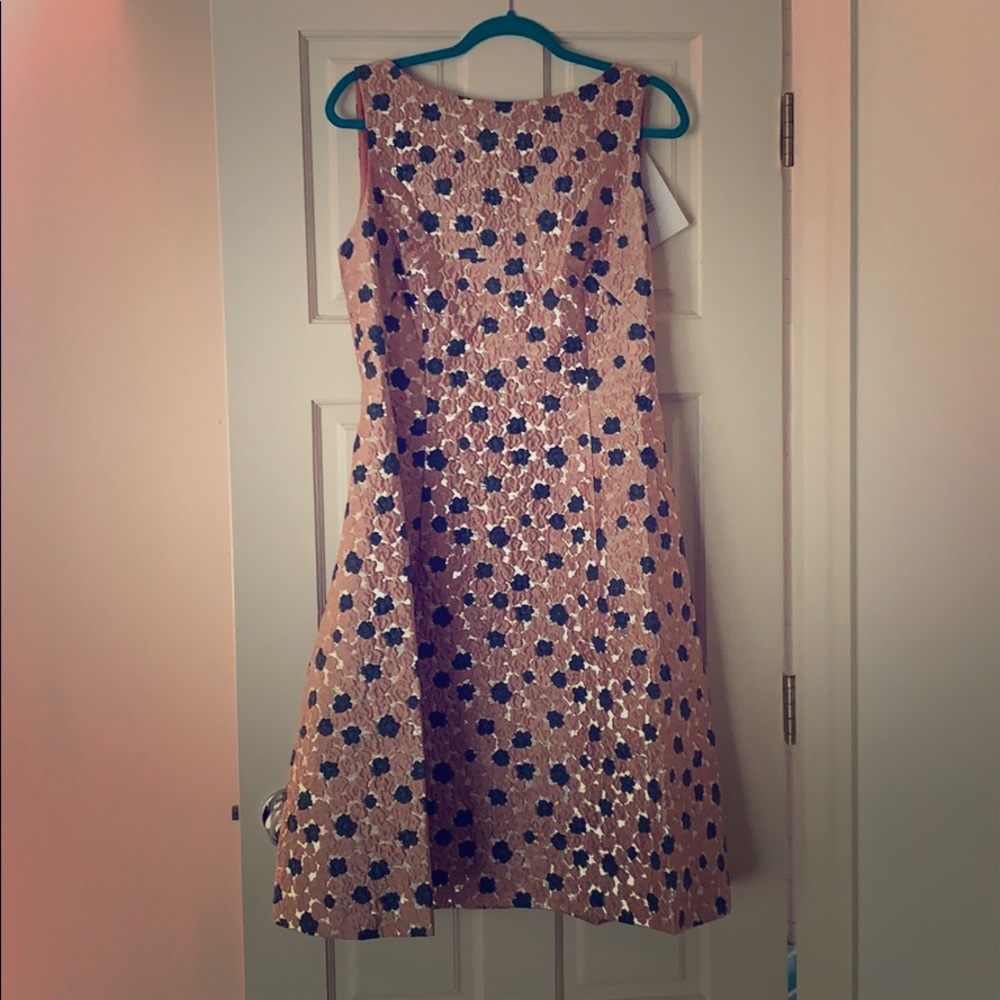 Lela Rose Jacquard A-line Dress